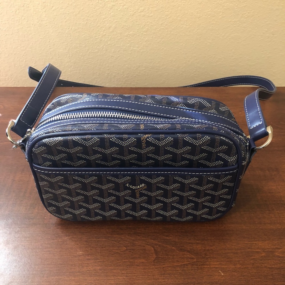 Goyard Cap Vert Crossbody - Blue Chevron - Picture 3 of 8